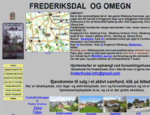 Tablet Screenshot of frederiksdal-info.dk